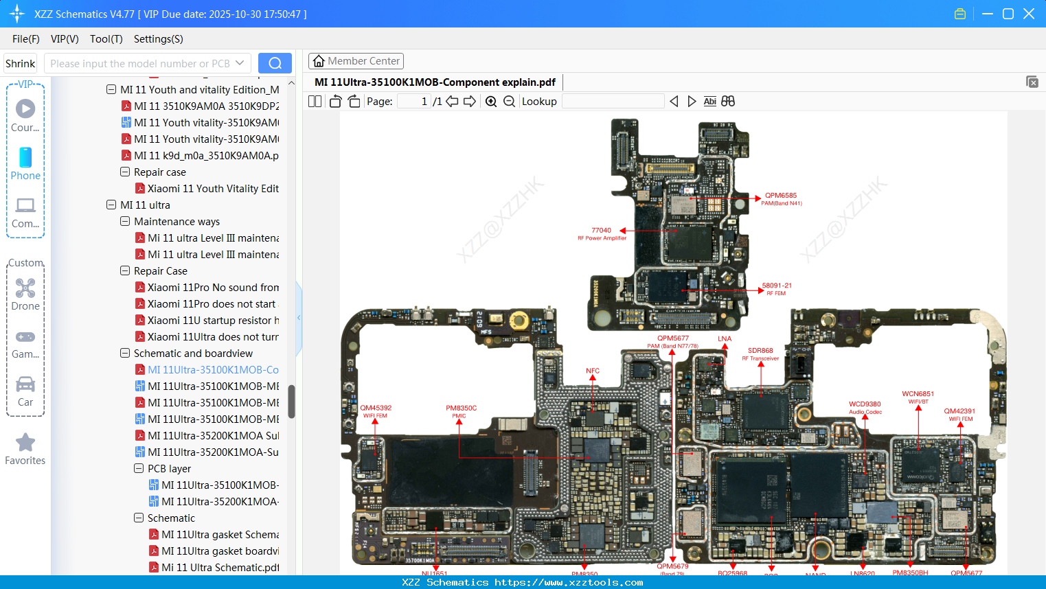 Xiaomi MI 11Ultra-35100K1MOB-Component Explain